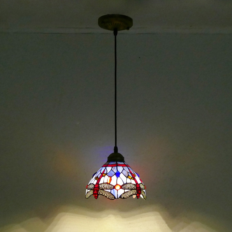 Modern Pendant Light, Glass Tiffany Lamp, Hallway Light