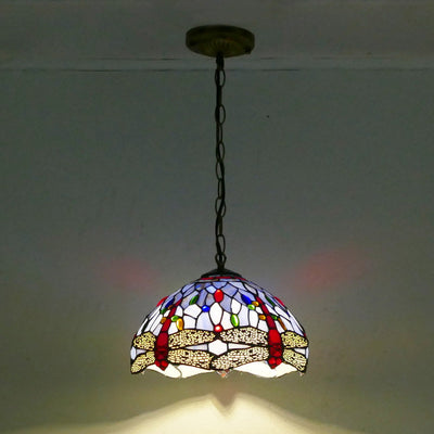 Modern Pendant Light, Glass Tiffany Lamp, Hallway Light