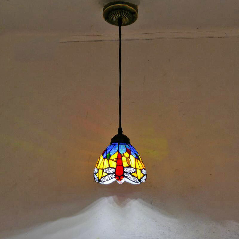 Modern Tiffany Lamp, Glass Pendant Light, Bedroom Light