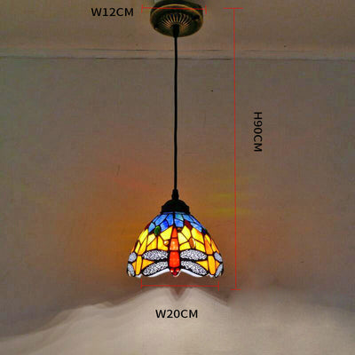 Modern Tiffany Lamp, Glass Pendant Light, Bedroom Light