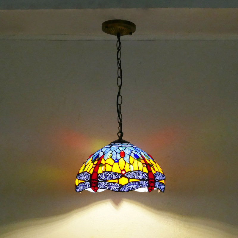 Modern Tiffany Lamp, Glass Pendant Light, Bedroom Light