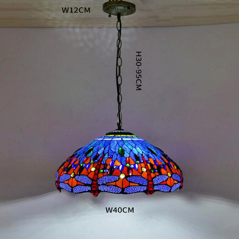 Modern Tiffany Lamp, Glass Pendant Light, Bedroom Light