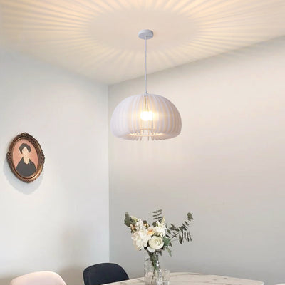 Modern White Pumpkin Pendant Light, Pendant for Living Room