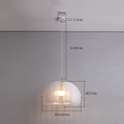 Modern White Pumpkin Pendant Light, Pendant for Living Room