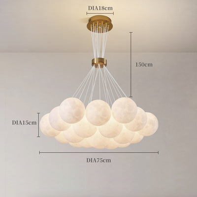 Moon Chandelier, Pendant for Living Room