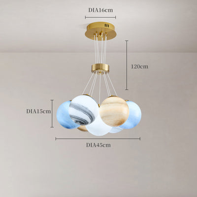 Moon Chandelier, Pendant for Living Room