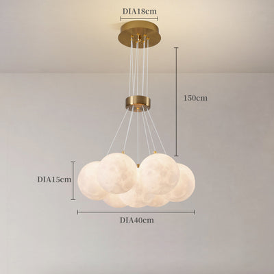 Moon Chandelier, Pendant for Living Room