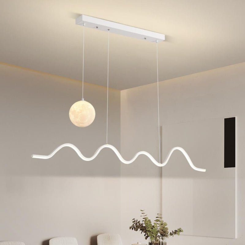 Moon Hanging Light, Pendant for Dining Room