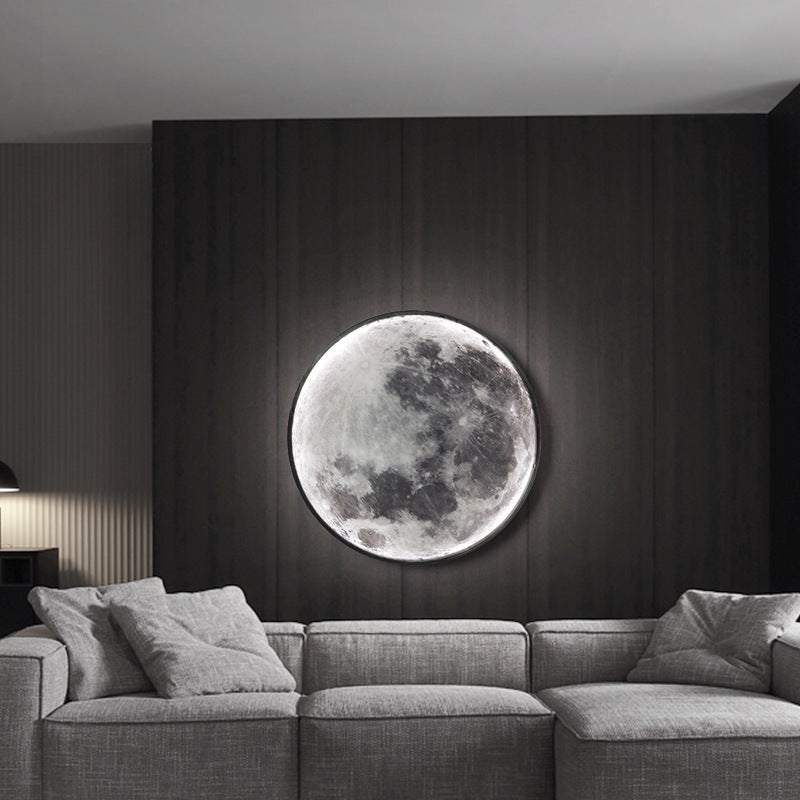 Moon Pendant Light, Living Room Light, Bedroom Light