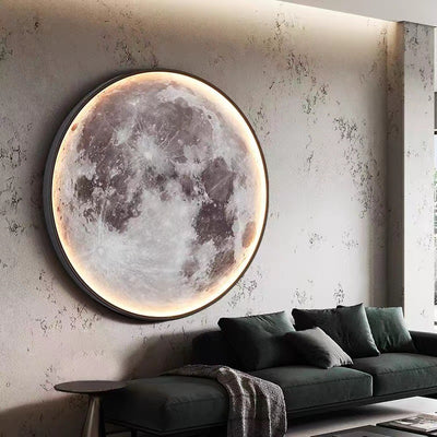 Moon Pendant Light, Living Room Light, Bedroom Light