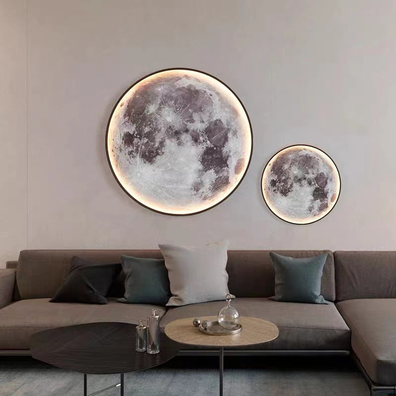 Moon Pendant Light, Living Room Light, Bedroom Light