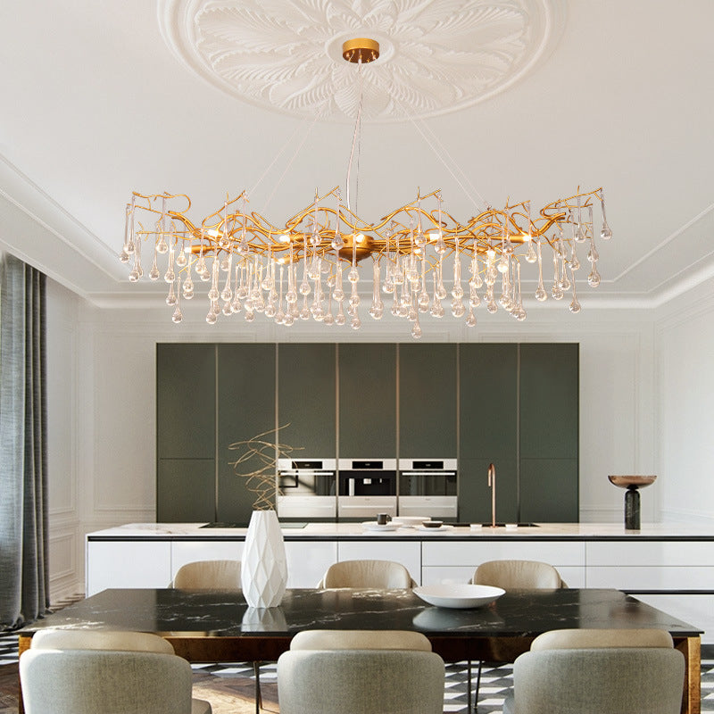 Nordic Crystal Chandelier, Pendant for Dining Room