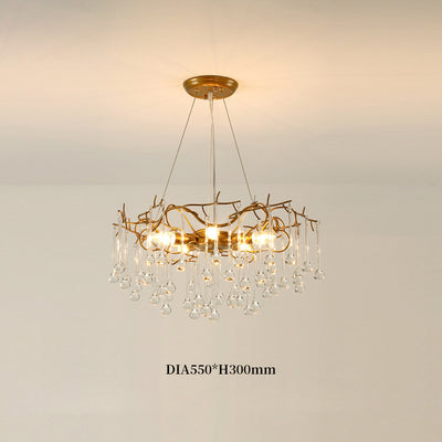 Nordic Crystal Chandelier, Pendant for Dining Room