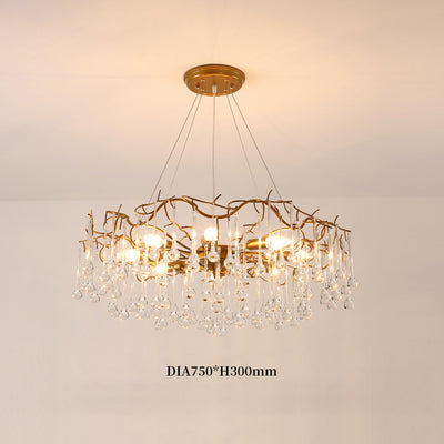 Nordic Crystal Chandelier, Pendant for Dining Room