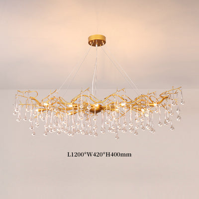 Nordic Crystal Chandelier, Pendant for Dining Room