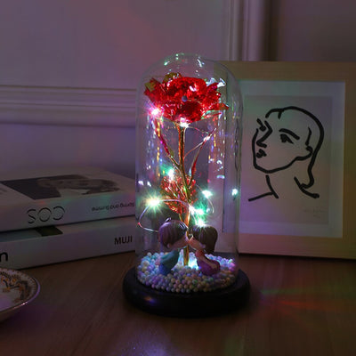 Forever Preserved  Rose In Dome, Flower Night Light