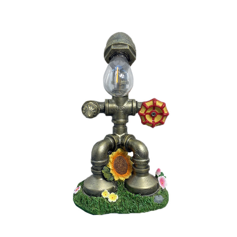 Solar Garden Ornament, Solar Robot Light, Solar Garden Decoration