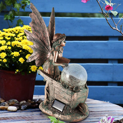 Solar Garden Ornament, Solar Angel Light, Solar Garden Decoration