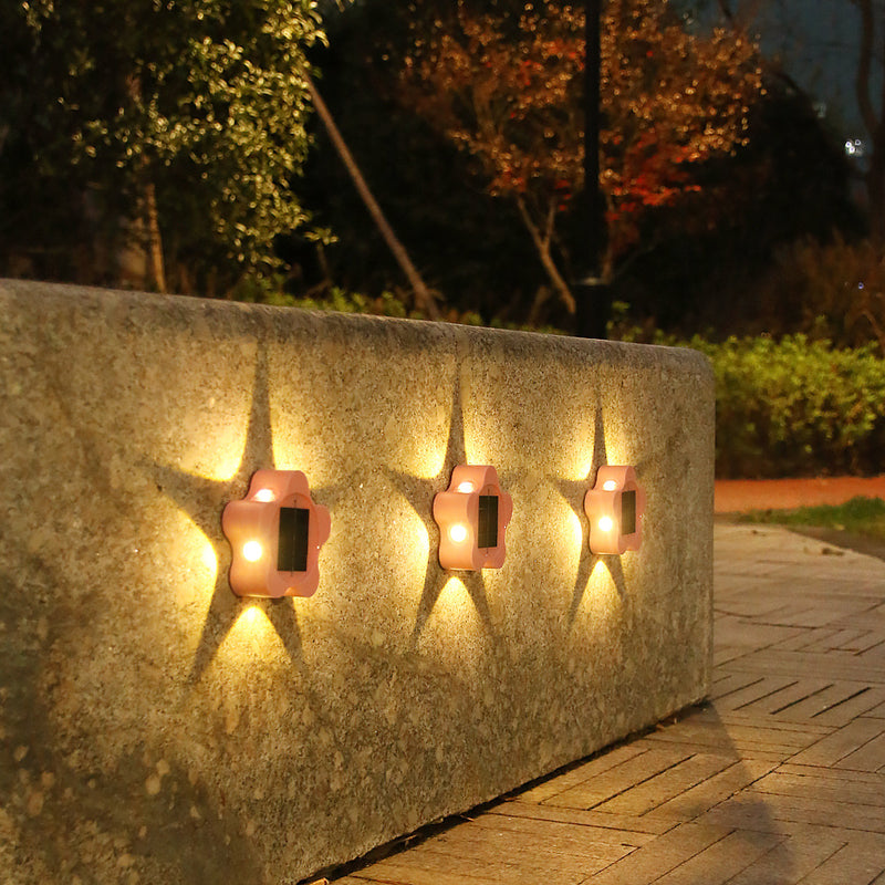 Flower Solar Wall Light - Set of 4