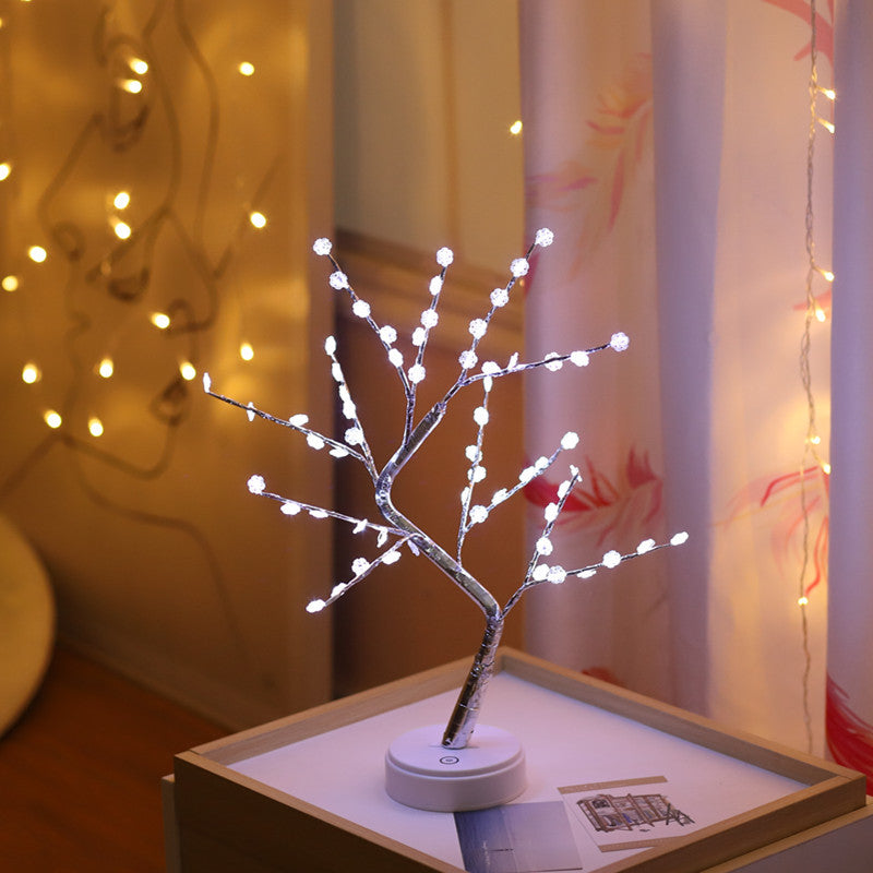 Tree Night Light, Table Night Light With 60 LED Lights