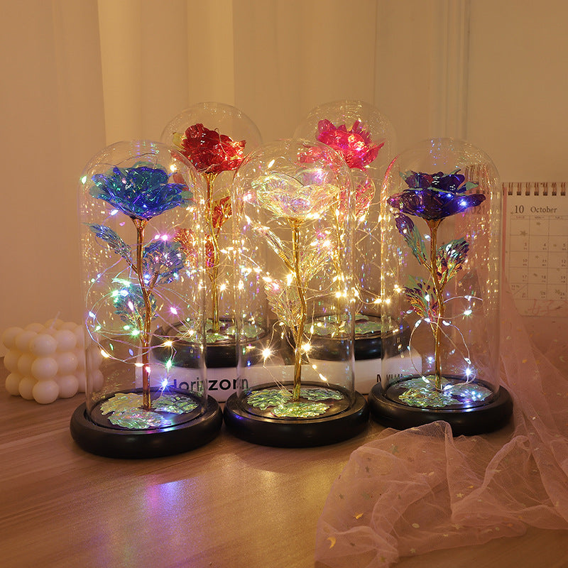 Forever Preserved  Rose In Dome, Flower Night Light