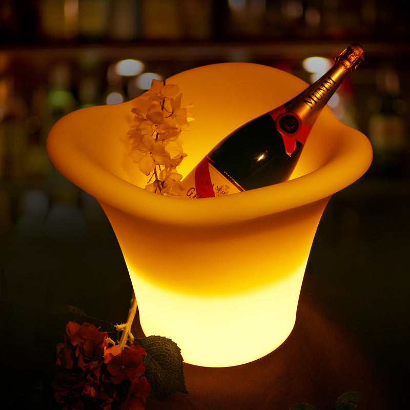 Glowing Ice Bucket, Beer Bucket, Bar Light