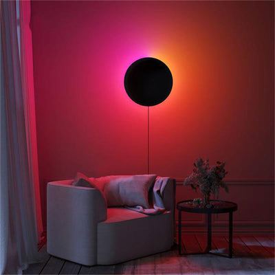 RGB Colorful LED Circle Wall Light, Mood Night Light