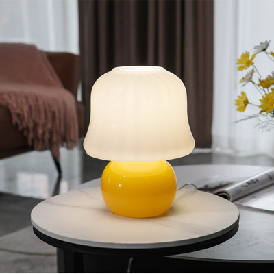 Mushroom Glass Table Light