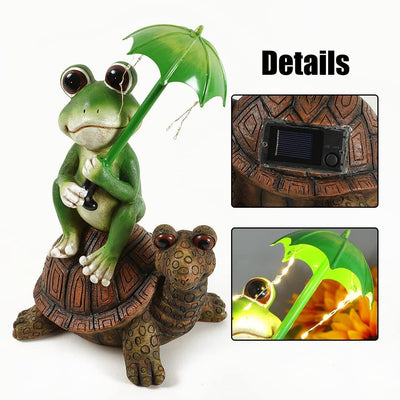 Solar Garden Ornament, Solar Frog Light, Solar Garden Decoration