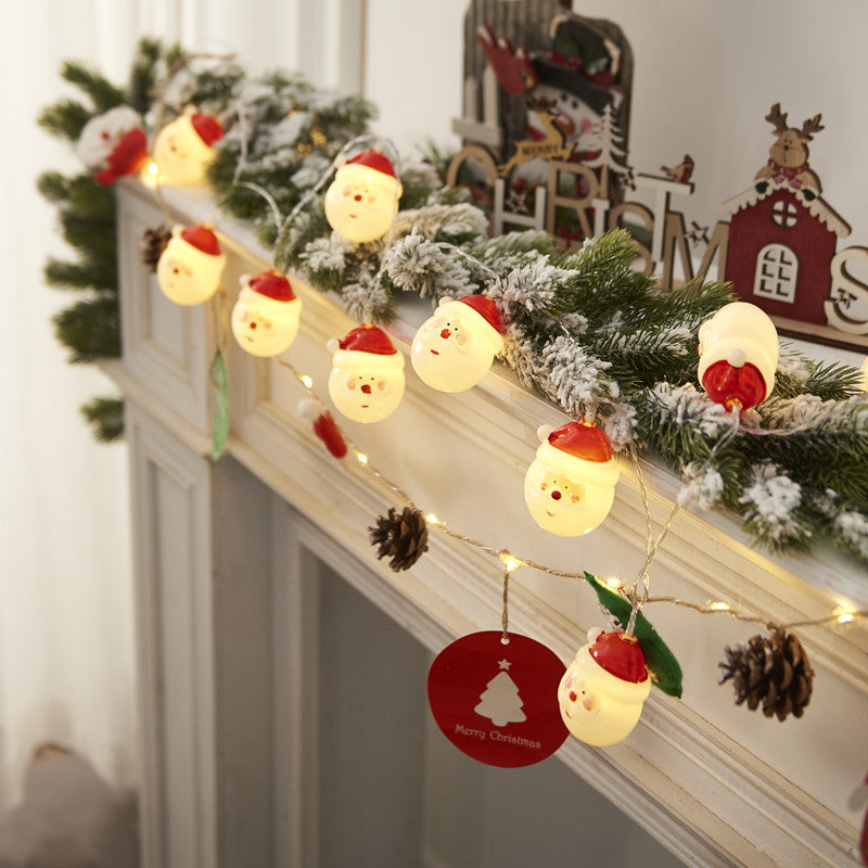 Christmas Santa Snowman String Lights, USB & Battery Powered Fairy Lights