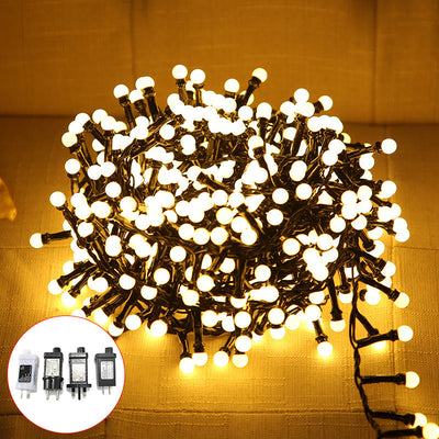 Plug in Globe String Lights Cherry Fairy Lights