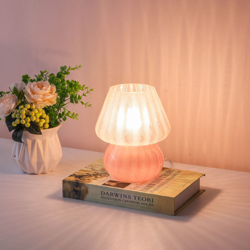 Mushroom Glass Night Light