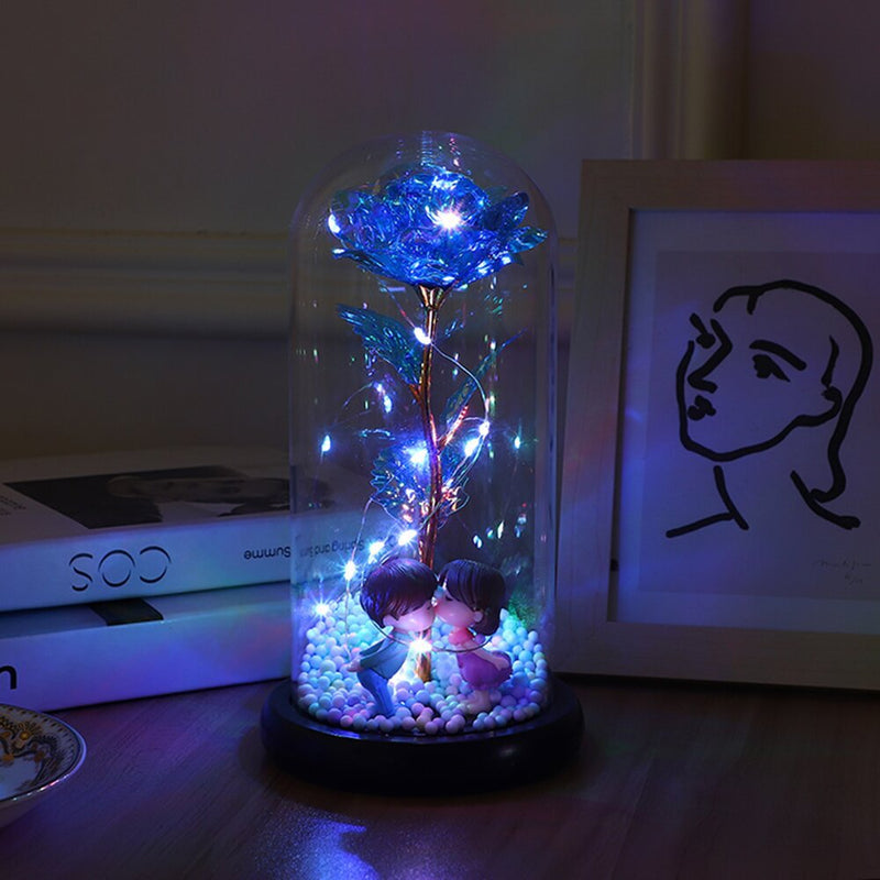 Forever Preserved  Rose In Dome, Flower Night Light