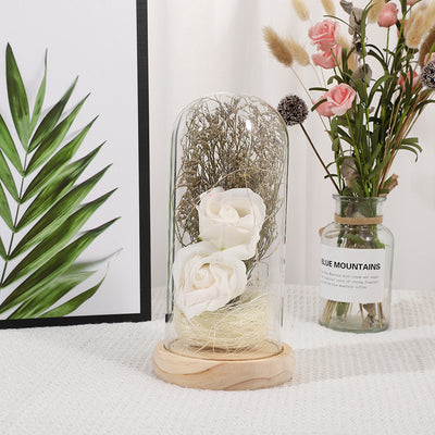 Forever Preserved  Rose In Glass Dome, Flower Night Light