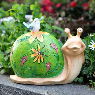 Solar Garden Ornament, Solar Snail Light, Solar Garden Decoration