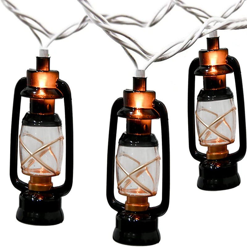 Mini Kerosene Lamp Retro LED String Light