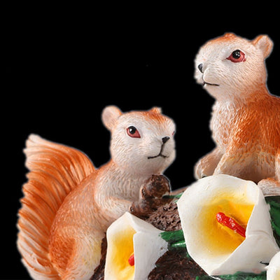 Solar Garden Ornament, Solar Squirrel Light, Solar Garden Decoration