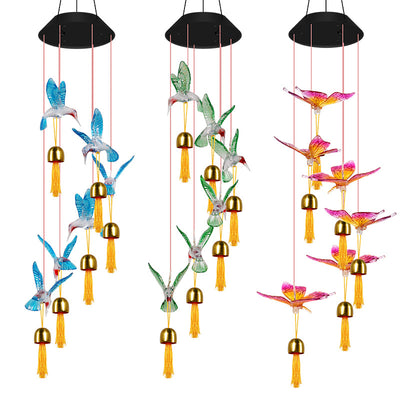 Solar Garden Light, Solar Bird Wind Chimes, Solar Garden Decoration