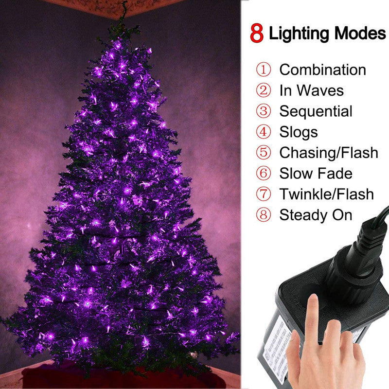 Plug-in Purple Twinkle Light String Lights Fairy Lights