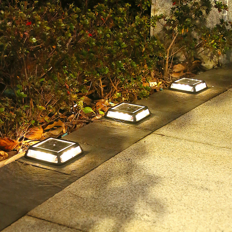 Solar Square Decking Light - Set of 4