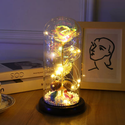 Forever Preserved  Rose In Dome, Flower Night Light