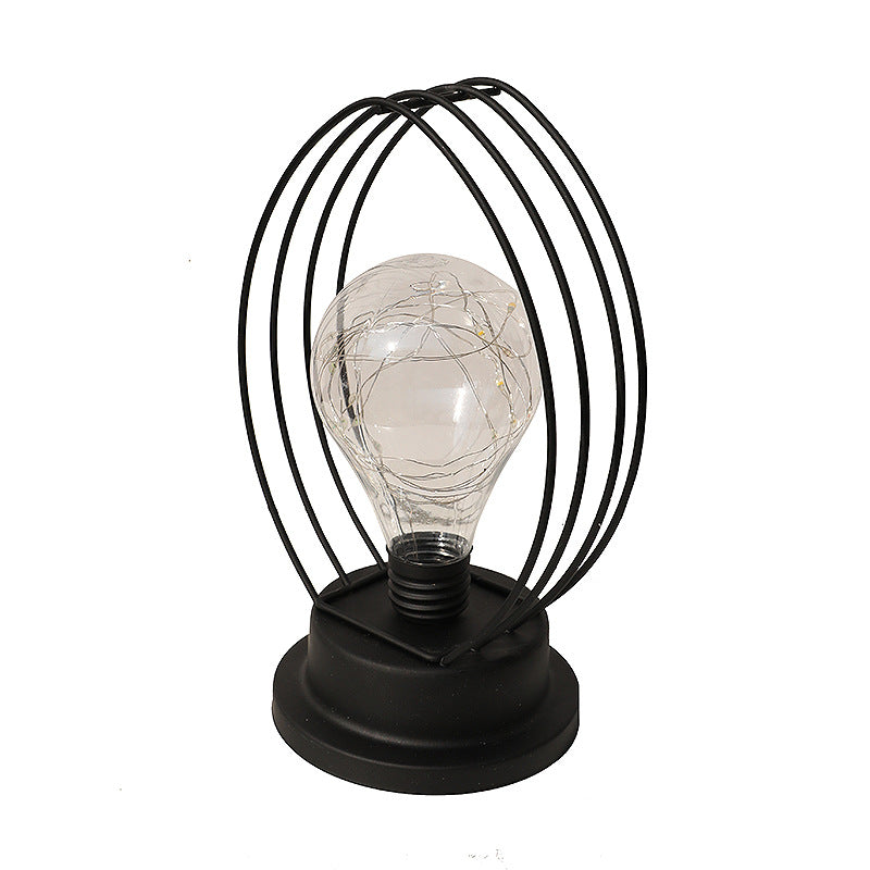 Iron Frame Night Light, Portable Night Light