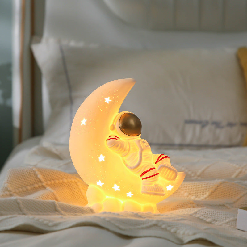 Moon Starry Sky Astronaut Ceramic Night Light