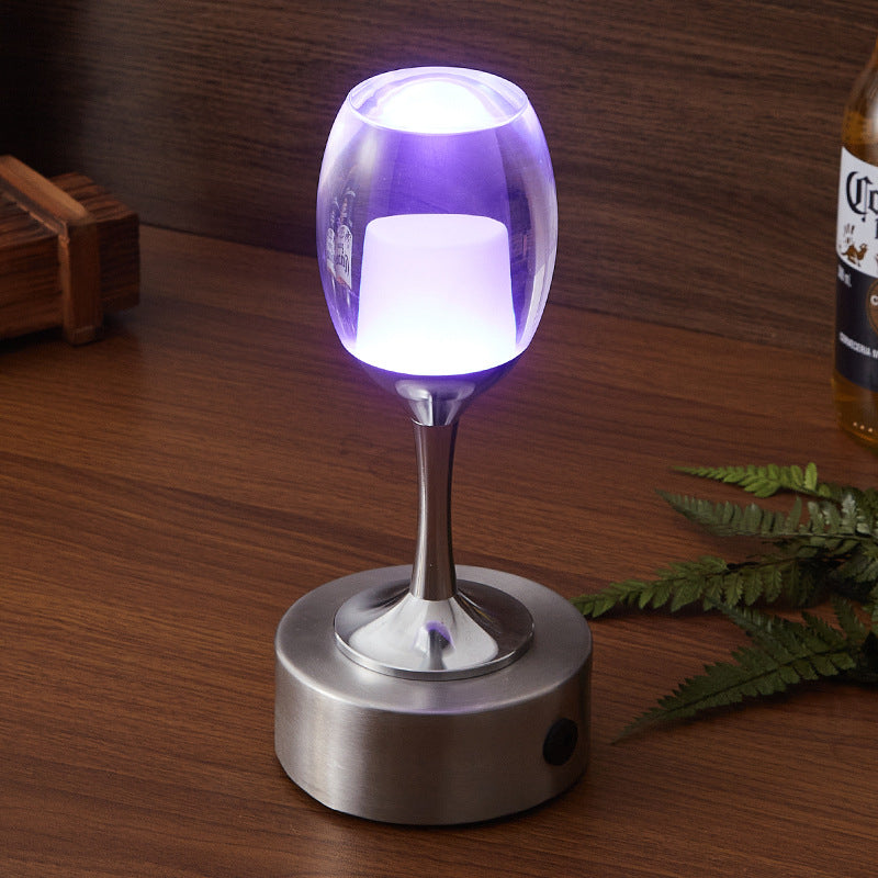 Crystal Wine Cup Bar Night Light