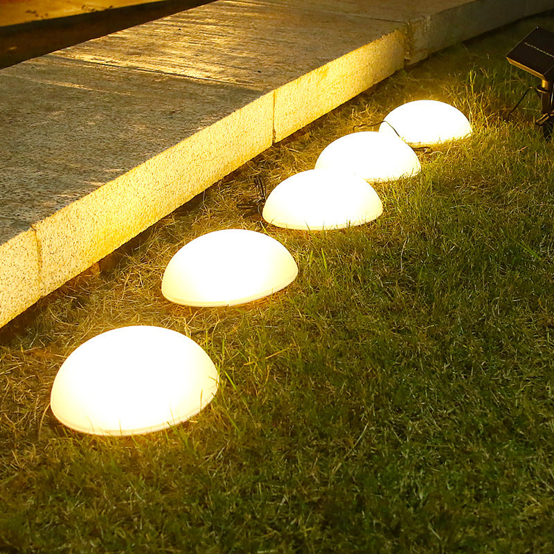 Solar Half Ball Decking Light - Set of 5