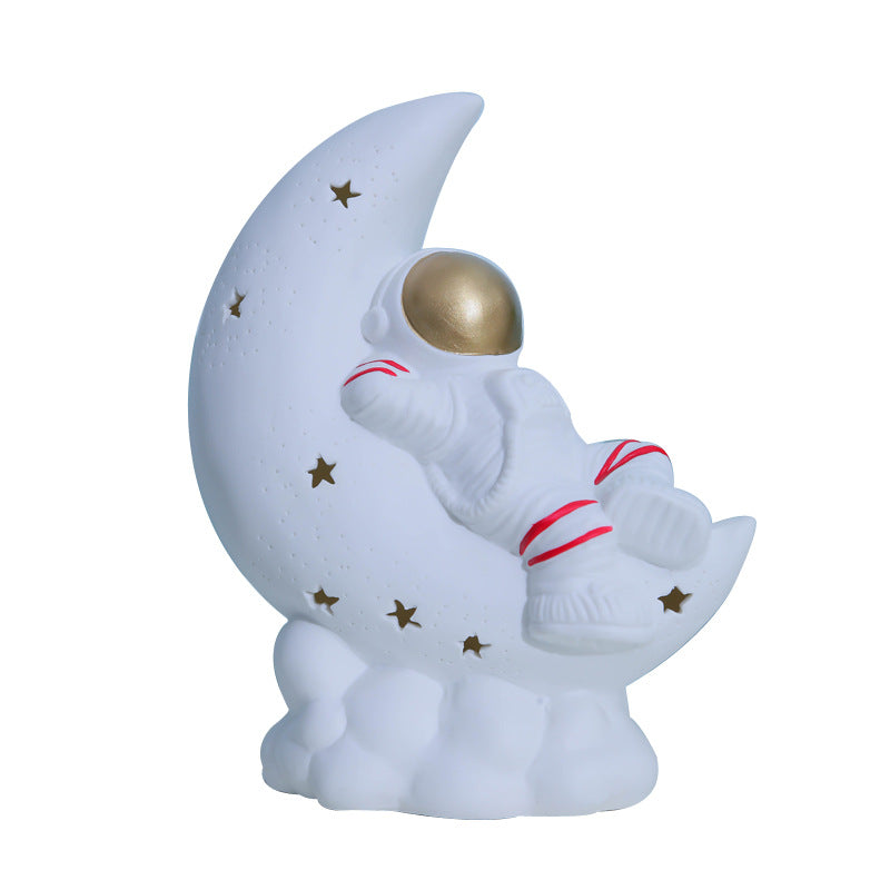 Moon Starry Sky Astronaut Ceramic Night Light