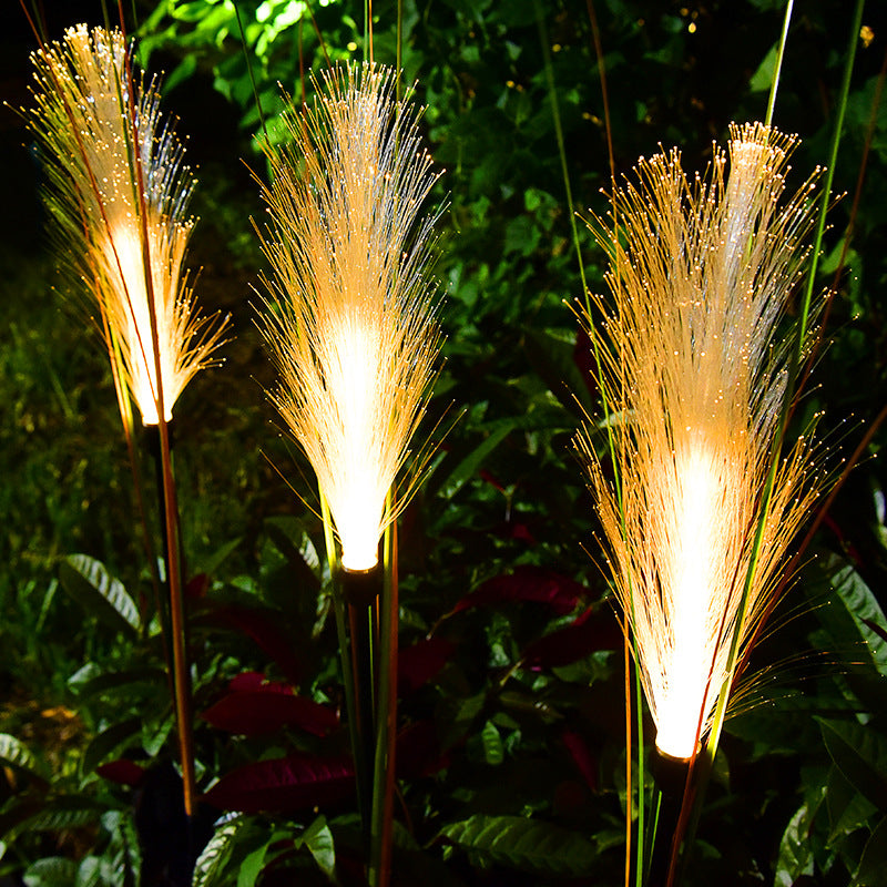 Solar Garden Light, Solar Reed Light, Solar Garden Decoration - Set Of 2