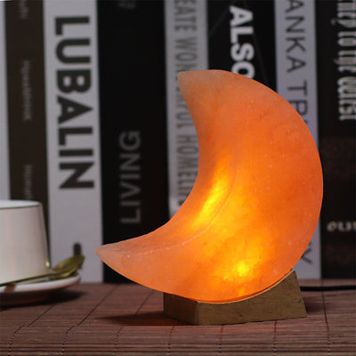 Salt Night Light, Moon Salt Light With Multicolour