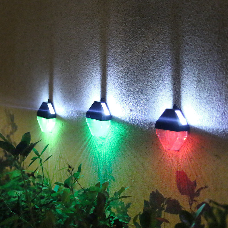 Diamond Solar Wall Light - Set of 4