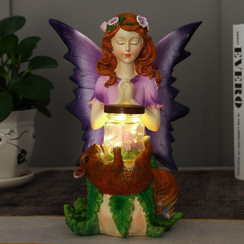 Solar Garden Ornament, Solar Wishing Fairy Light, Solar Garden Decoration